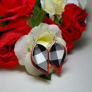 3/$15 Faux Leather Earrings